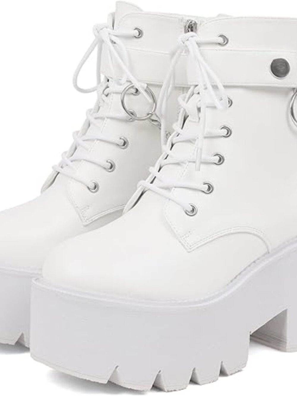 Women’s Platform Combat Boots | Chunky Wedge Goth Punk Booties